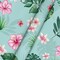 Summer Tablecloth 60×84 Inch Rectangle – Tropical Flower & Monstera Green Washable Table Cover for Parties, Picnics, and Seasonal Dinner Décor